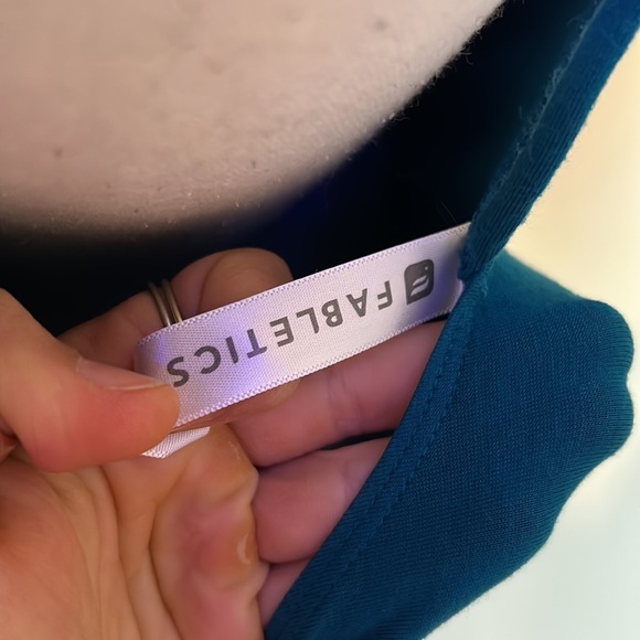 Fabletics blue soft cotton dress open back - Picture 4 of 4